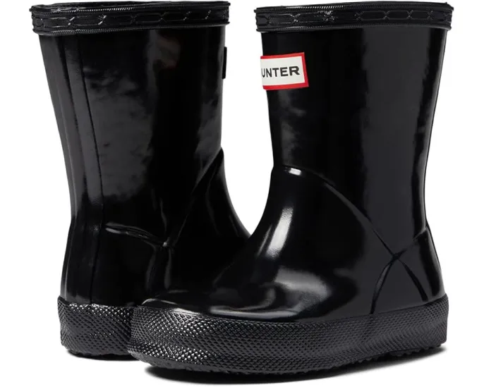 Детские сапоги Hunter First Classic Gloss для лужа с круглым носком