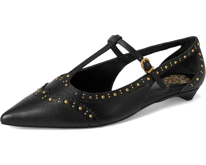 Vince Camuto Мюли Valkie на низком каблуке с Т-образным ремешком и декоративными шипами