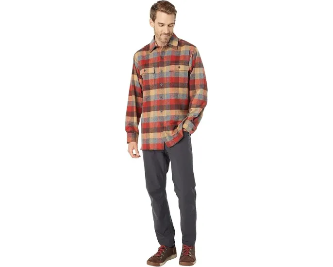 Рубашка из замши L.L.Bean Chamois Shirt в клетку