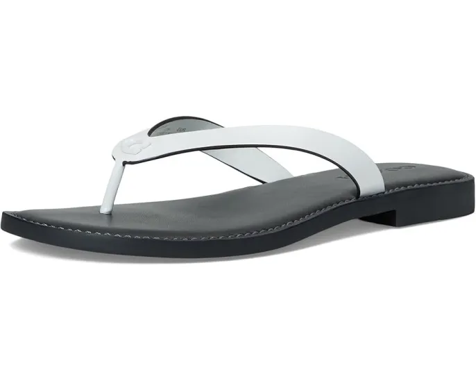 Шлепанцы COACH Brianna с кожаным верхом и мягкой стелькой