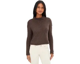 Свитер Free People Opal из хлопка с отворотом на горловине и пониженными плечами