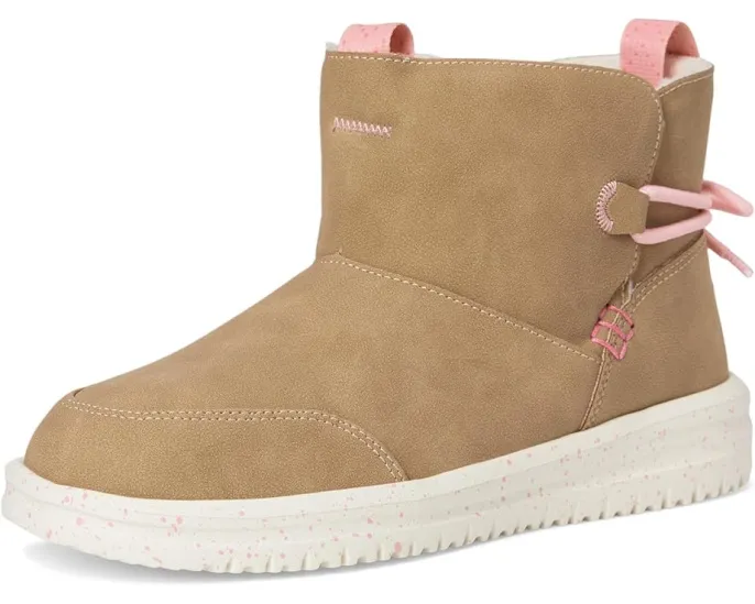 Hey Dude Kids Camden Bow Boots Cozy детские сапожки с бантом и искусственным мехом