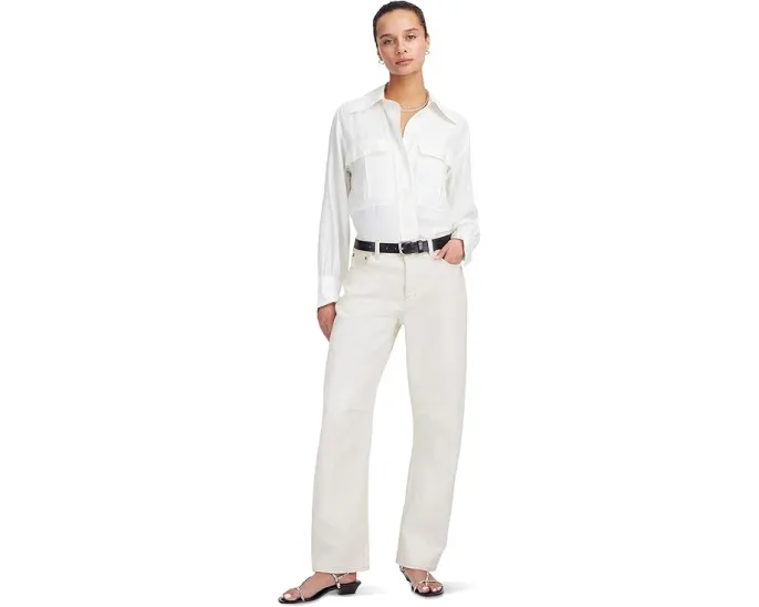 Madewell Джинсы The Darted Barrel с вытачками на коленях из винтажного холста