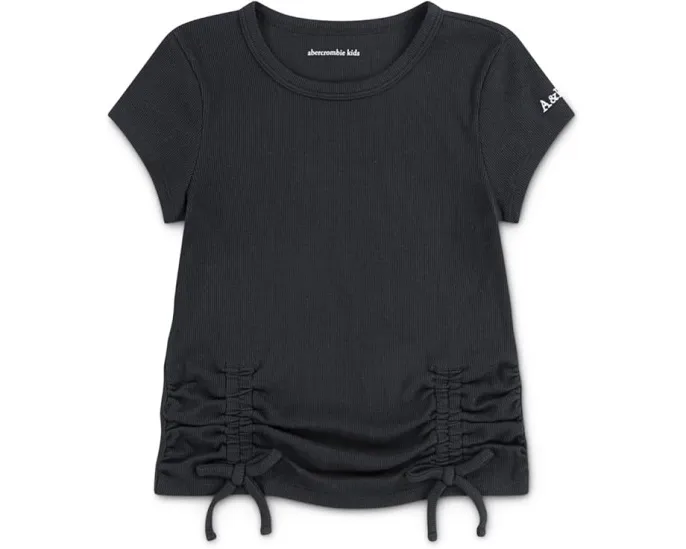 Футболка Ruched Side Bow Baby Tee с бантом от abercrombie kids