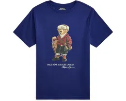 Футболка из хлопкового джерси с медвежонком Polo Ralph Lauren Kids для детей постарше