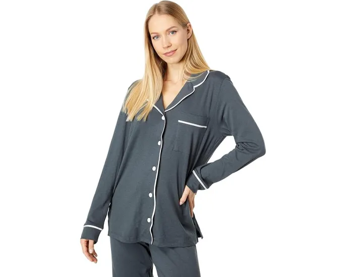 Пижамный комплект Cosabella Bella с длинным рукавом и брюками свободного кроя