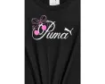 Детский комплект футболка и шорты из флиса Puma Black/Neon Pink