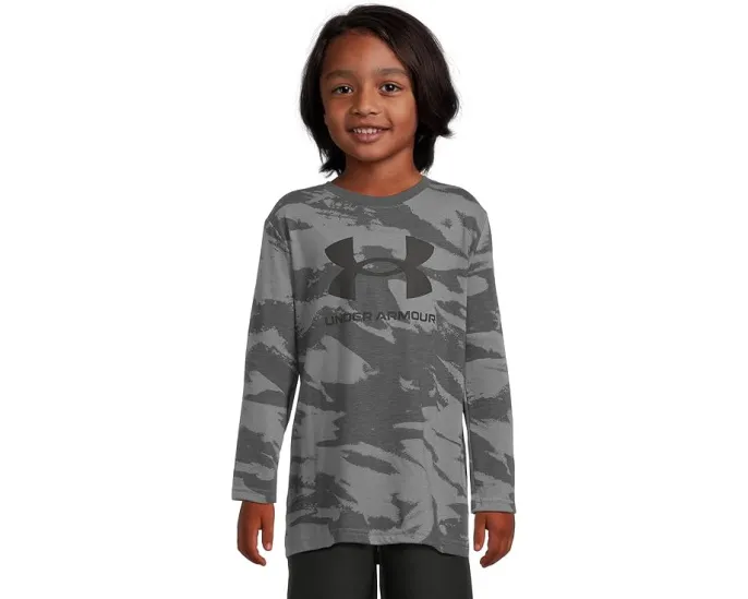 Футболка Under Armour Kids с камуфляжным принтом и мягкой текстурой