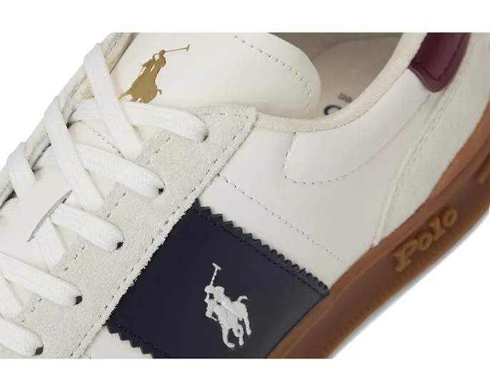 Кроссовки Polo Ralph Lauren Heritage Aera из кожи и замши с поддержкой пятки