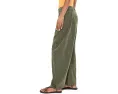 Free People брюки чинос Spotlight Washed Barrel из коричневого хлопка