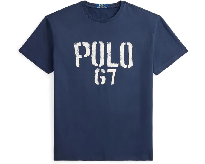 Хлопковая футболка Polo Ralph Lauren с принтом свободного кроя