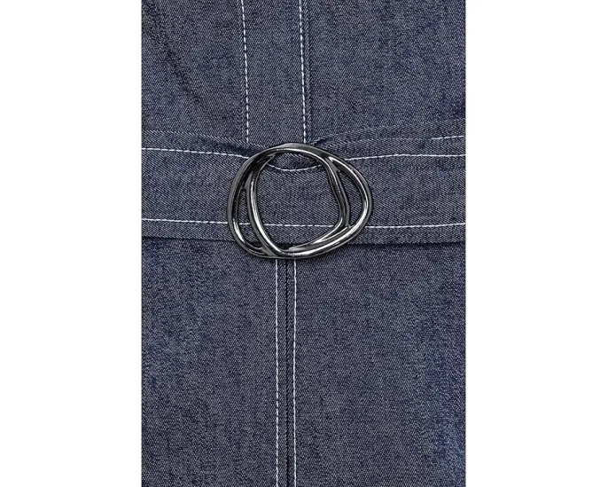 Комбинезон с faux denim и поясом Adrianna Papell