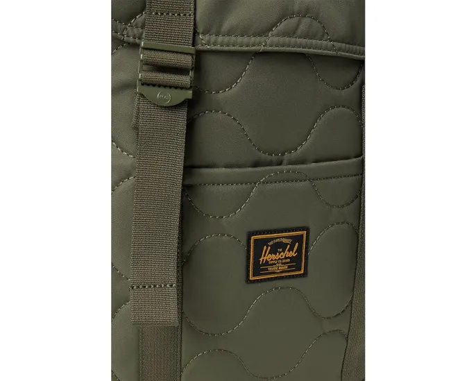 Стеганый рюкзак Herschel Retreat Quilted Capsule с переработанной тканью и множеством карманов