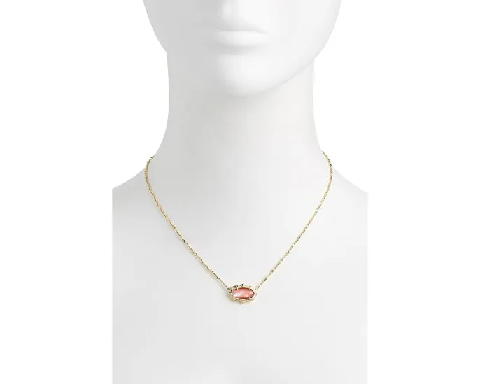 Короткое колье Kendra Scott Elisa с кулоном в фигурной оправе