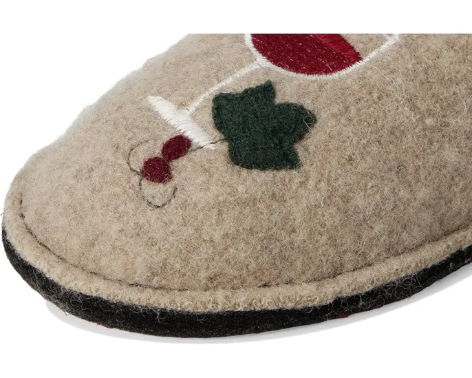 Тапочки Haflinger Wine Time с тематическим дизайном