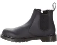Dr. Martens 2976 Leonore Mono кожаные челси ботинки для детей с подкладкой из шерпы