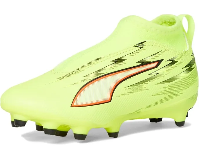 PUMA Детские футбольные бутсы Ultra 6 Match+ без шнуровки для твердого и искусственного покрытия с технологией SPEEDSYSTEM