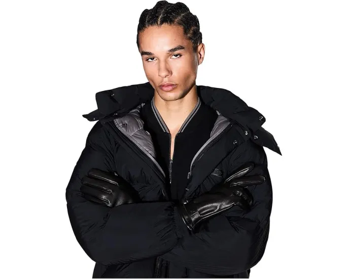 Хлопковое поло Armani Exchange с застежкой молнией и логотипом