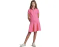 Платье-поло Polo Ralph Lauren Kids с коротким рукавом для старших детей из стрейч-хлопка