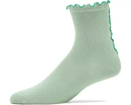 Носки UGG Karsyn Lettuce Edge Quarter II с рюшами по краю манжеты и из переработанного полиэстера