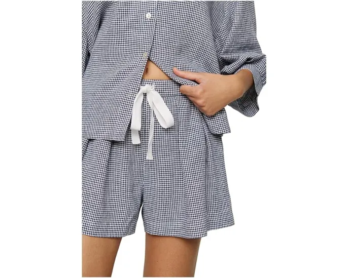 Шорты Eberjey свободного кроя из льняной смеси