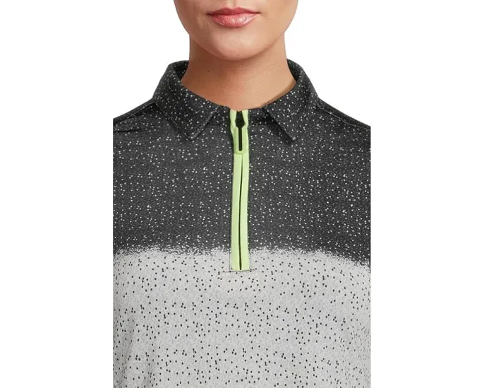 Поло Jamie Sadock с принтом Dotted Up и цветными блоками на молнии