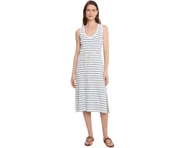 Платье-майка Lilla P Rib Stripe с боковыми разрезами и поясом