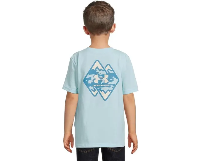 Детская футболка Under Armour Mountain Logo с круглым вырезом и короткими рукавами