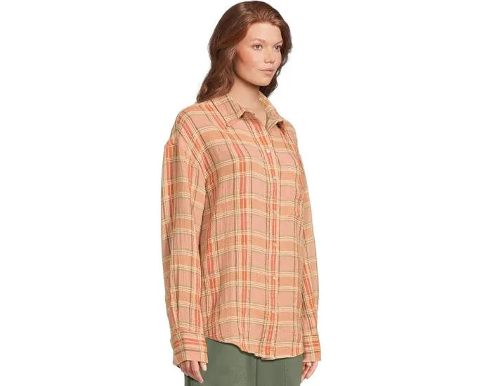 Faherty Dune Cotton Gauze Relaxed Shirt из двойного хлопкового газа