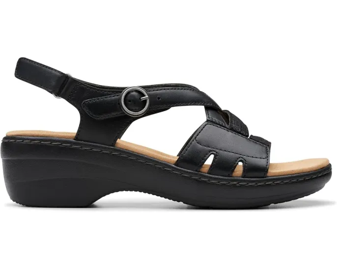 Босоножки Clarks Merliah Bonita на танкетке с кожаным верхом
