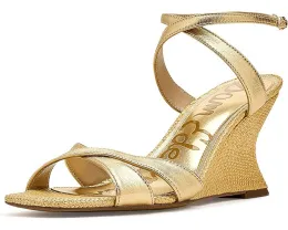 Сандалии Sam Edelman Davi на танкетке с ремешком на щиколотке и плетеным узором