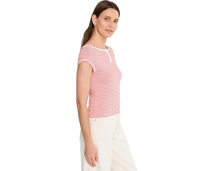 Футболка Morning Pages Henley от Free People в полоску