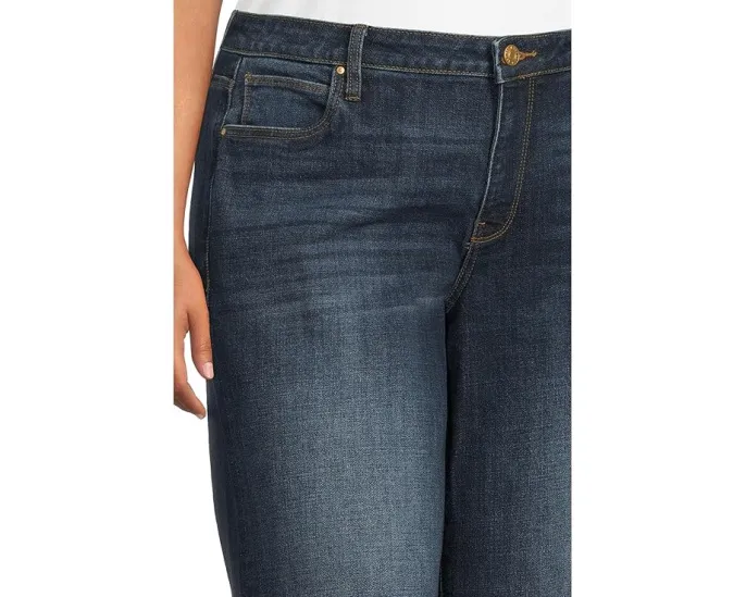 KUT from the Kloth джинсы Sienna High Rise Straight Leg с подворотом