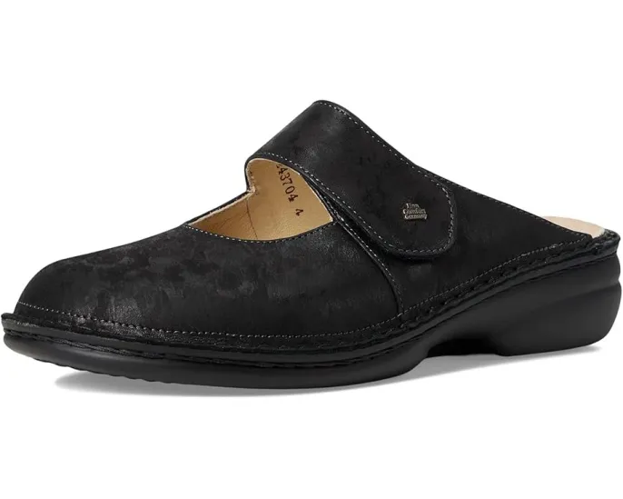Клоги Finn Comfort Stanford Nero Vegas из натуральной кожи с анатомической стелькой
