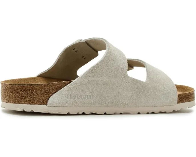 Сандалии Birkenstock Arizona из замши с пробковой стелькой
