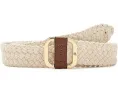 Ремень Lauren Ralph Lauren Square Slide с квадратной пряжкой и плетеным шнуром