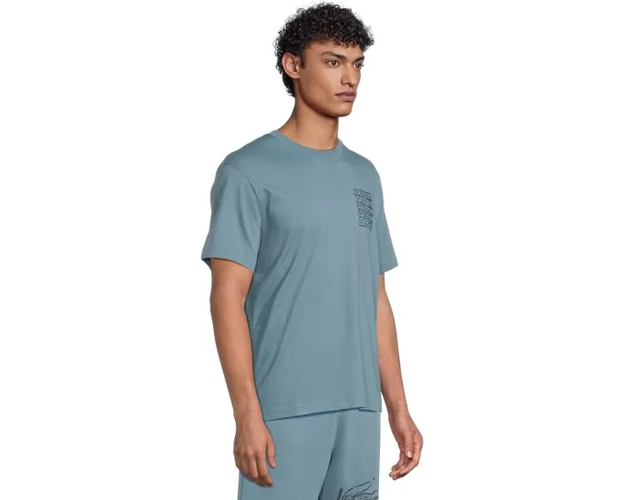 Футболка Lacoste с дисторшн-графикой