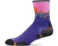 Носки Smartwool Hike Targeted Cushion Mountain Sunrise Print Crew с принтом