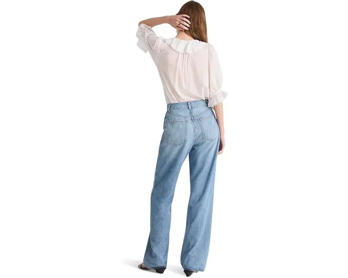 Широкие джинсы Madewell The Perfect Vintage Wide-Leg в светлом дениме