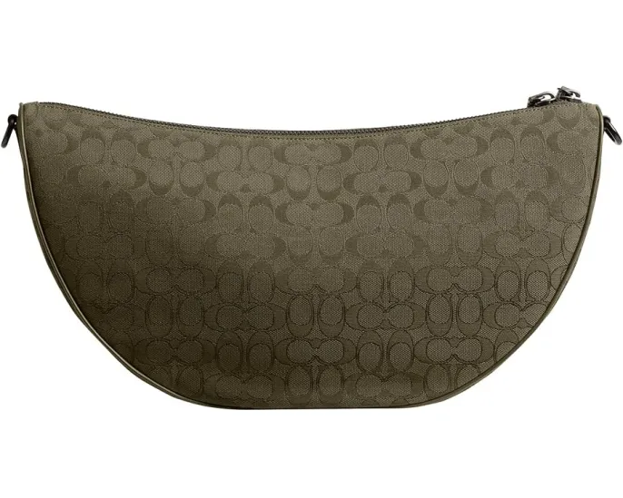 Слинг-кроссбоди COACH Hall Soft 45 из фирменного жаккарда и телячьей кожи