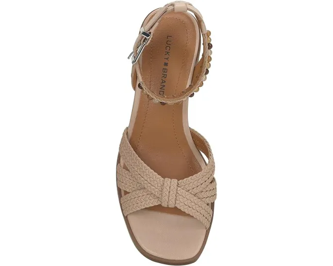 Сандалии Jathan от Lucky Brand с квадратным носком и каблуком из наборного материала