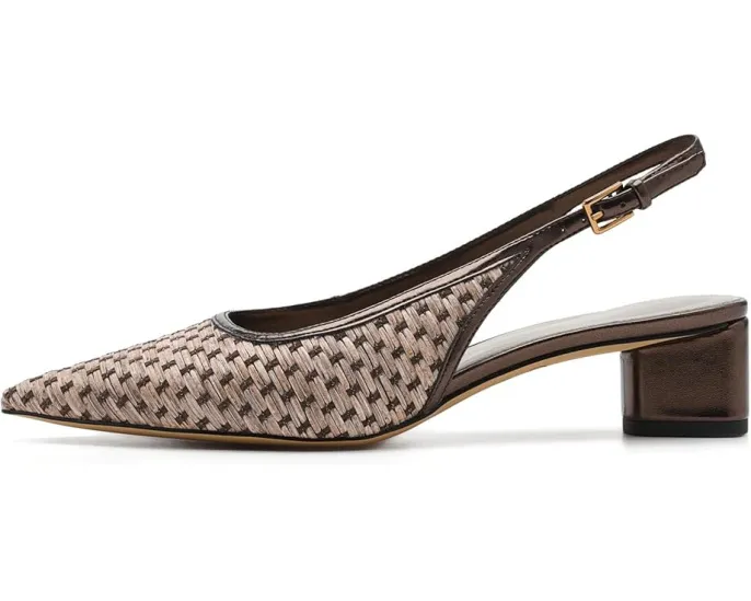 Лодочки A-Amelie 2 Slingback с текстильным верхом и острым носком