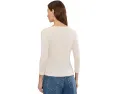 Футболка Lauren Ralph Lauren Petite из хлопкового рибаны с лодочкой и вышивкой