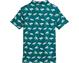Polo The Turtally Awesome Chubbies Kids с принтом черепашек