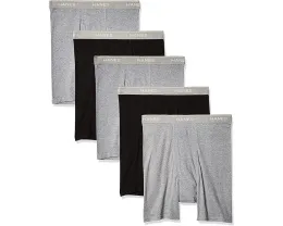 Трусы боксеры Hanes Cool Dri с влагоотводящей тканью и поясом ComfortFlex упаковка 10 штук