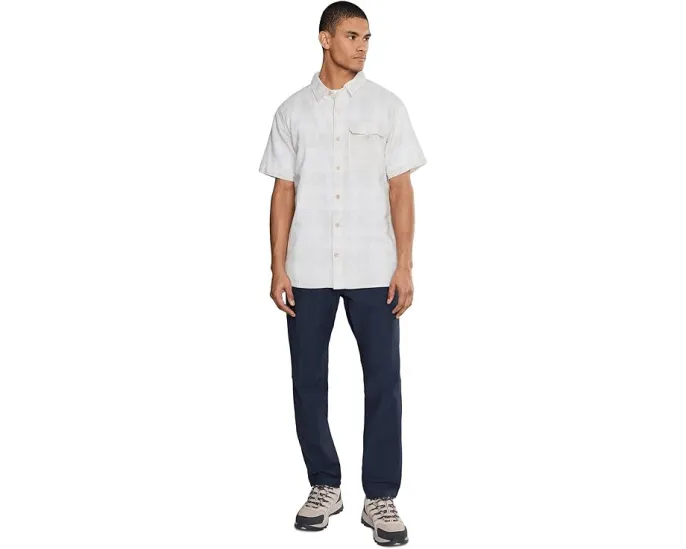 Royal Robbins рубашка Hempline Spaced с коротким рукавом из смеси конопли