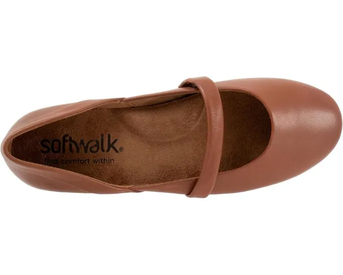SoftWalk Балетки Samara из мягкой кожи с тонким ремешком