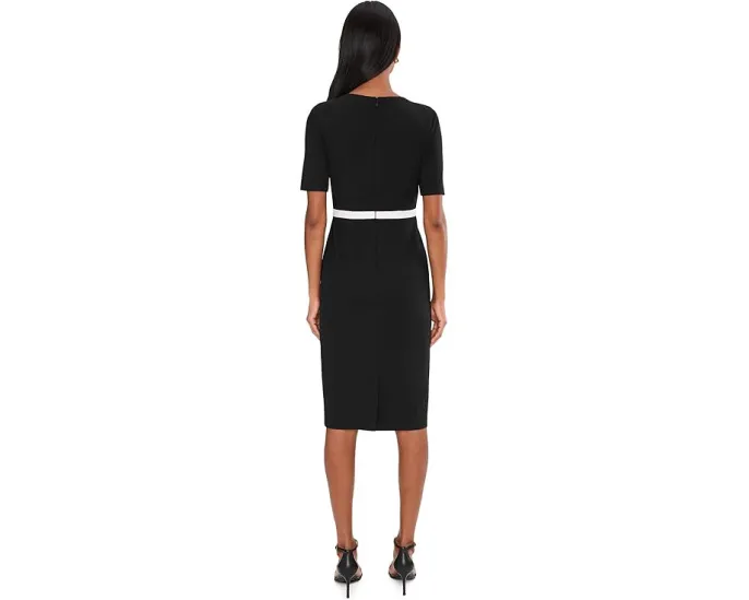 Приталенное платье Contrast Bow с бантом от Adrianna Papell