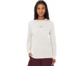 The North Face футболка Floral Alpine Relaxed Long Sleeve Tee Granite Grey