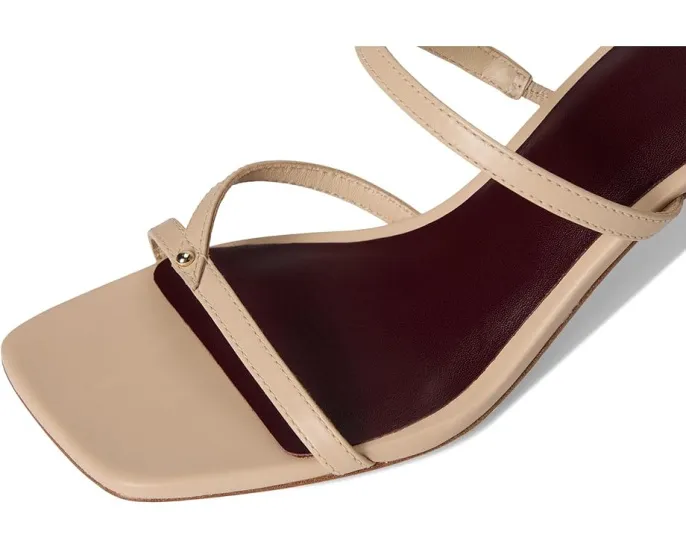 Сандалии Vince Ona с тонкими кожаными ремешками и квадратным носком